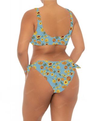 Bas de bikini grande taille jaune