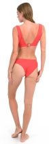 Bas de maillot taille haute Sicile rouge