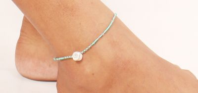 Bracelet de cheville Lucie turquoise