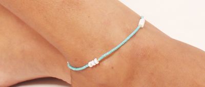 Bracelet de pied Fuitos turquoise