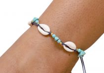 Bracelet de pied Izraa bleu nuit