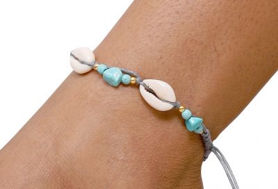 Bracelet de pied Izraa gris