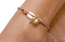 Bracelet de pied Shena blanc