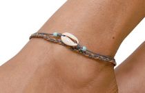 Bracelet de pied Shena gris