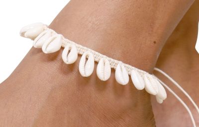 Bracelet de pied Tarina blanc
