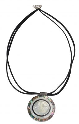 Collier rond hibiscus