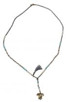 Collier tortue dorée gris