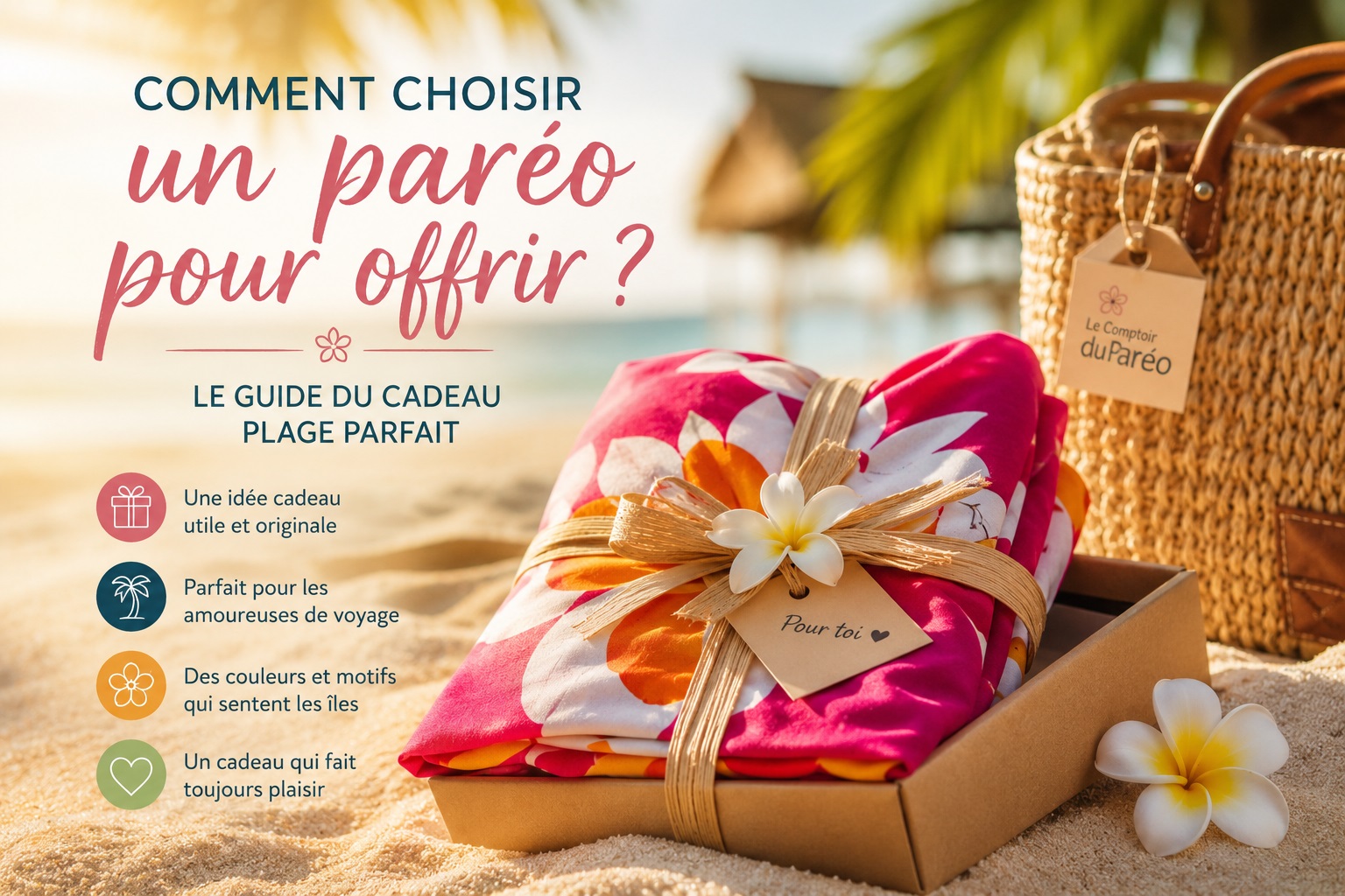 Comment choisir un par�o pour offrir en cadeau � une femme passionn�e de voyage et de plage