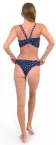 Culotte bikini ondulée Capri marine