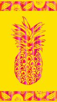 Drap de plage Ananas jaune