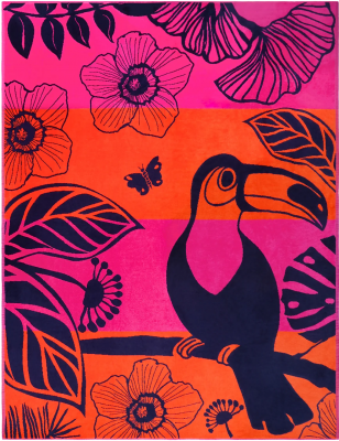 Drap de plage XL tropical forest