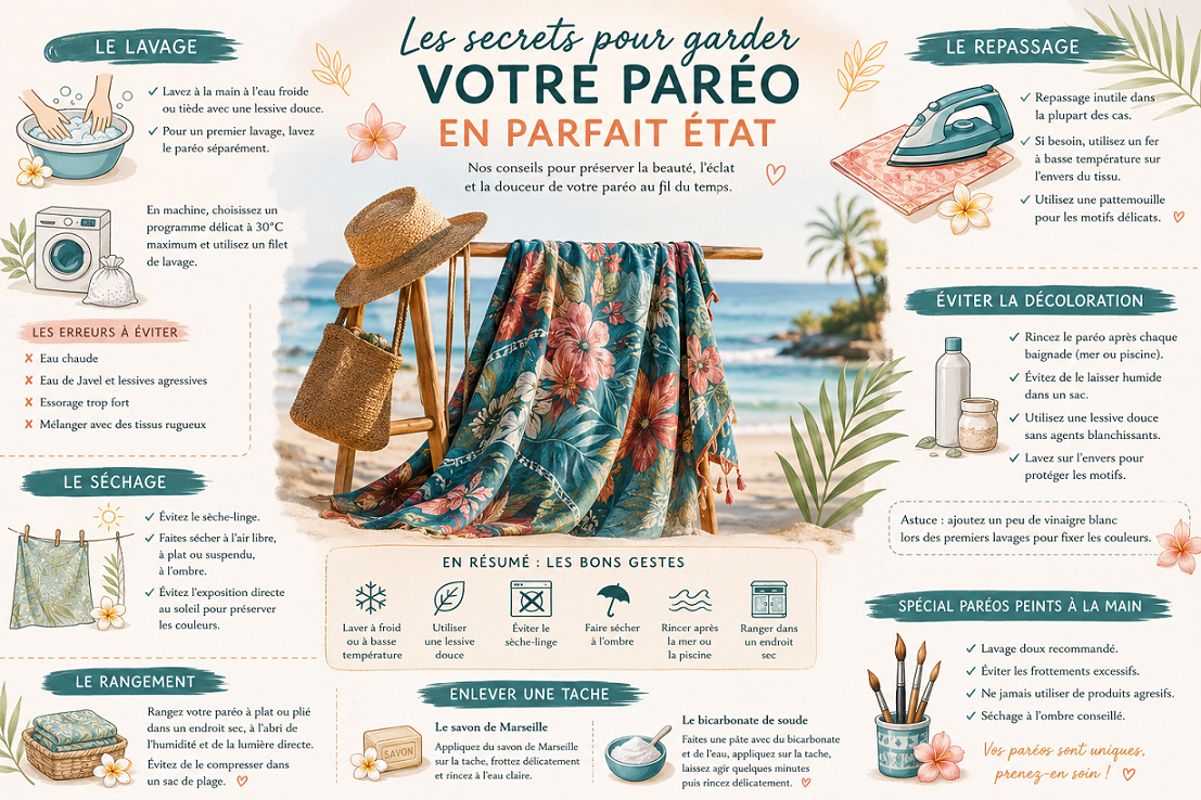 Conseils pour entretenir un par�o de Bali et pr�server ses couleurs
