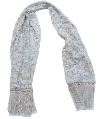 Foulard Anse bleu et beige