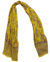 Foulard flamant jaune