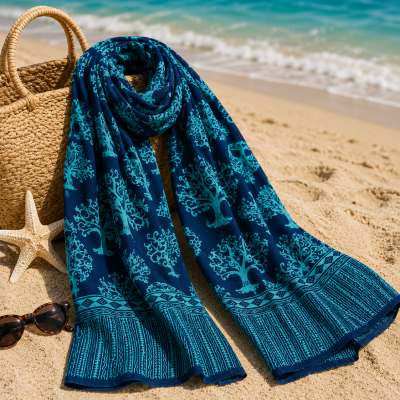 Foulard Nonza bleu