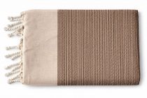 Fouta abeille coton Calanca marron