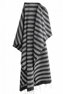 Fouta coton Riva gris fonc�
