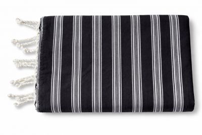 Fouta coton Riva noir