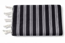 Fouta coton Riva noir