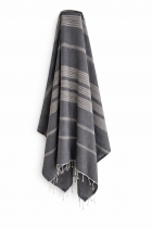 Fouta coton XXL Horizon Gris