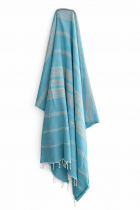 Fouta coton XXL Horizon Turquoise