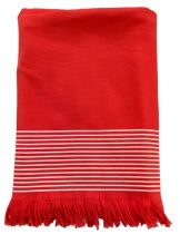 Fouta éponge Paski rouge