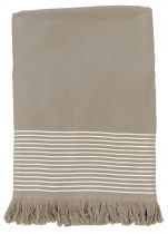 Fouta éponge Paski taupe