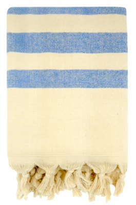 Fouta Fidji �ponge bleu Royal