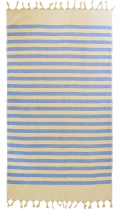 Fouta Fidji &eacute;ponge bleu Royal