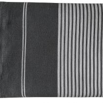 Fouta grande taille blanc et gris
