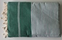 Fouta grande taille blanc et vert