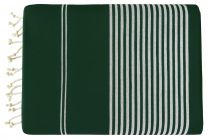 Fouta grande taille blanc et vert