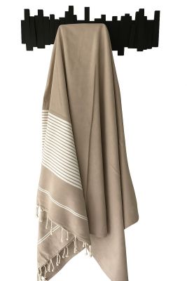 Fouta grande taille Ivoire Mditerrane