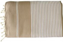 Fouta grande taille Ivoire Méditerranée