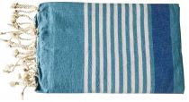 Fouta Mahdia duo de bleu