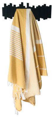 Fouta Mahdia jaune et blanc