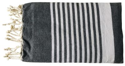 Fouta Mahdia noir et blanc