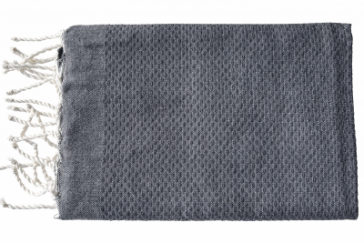 Fouta nid d\'abeille Solea gris