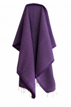 Fouta nid d\'abeille Solea violet