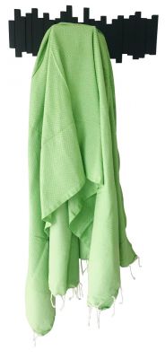 Fouta nid d\'abeille vert pomme