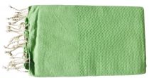 Fouta nid d\'abeille vert pomme