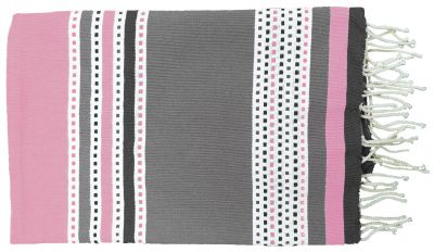 Fouta plate coton Banado rose