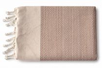 Fouta plate coton Calanca beige