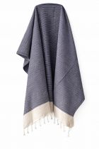 Fouta plate coton Calanca bleu marine