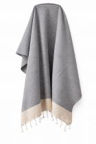 Fouta plate coton Calanca gris