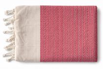 Fouta plate coton Calanca rouge