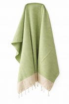 Fouta plate coton Calanca vert