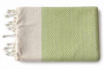 Fouta plate coton Calanca vert