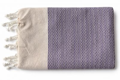 Fouta plate coton Calanca violet