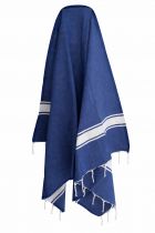Fouta plate coton Nova bleu roi